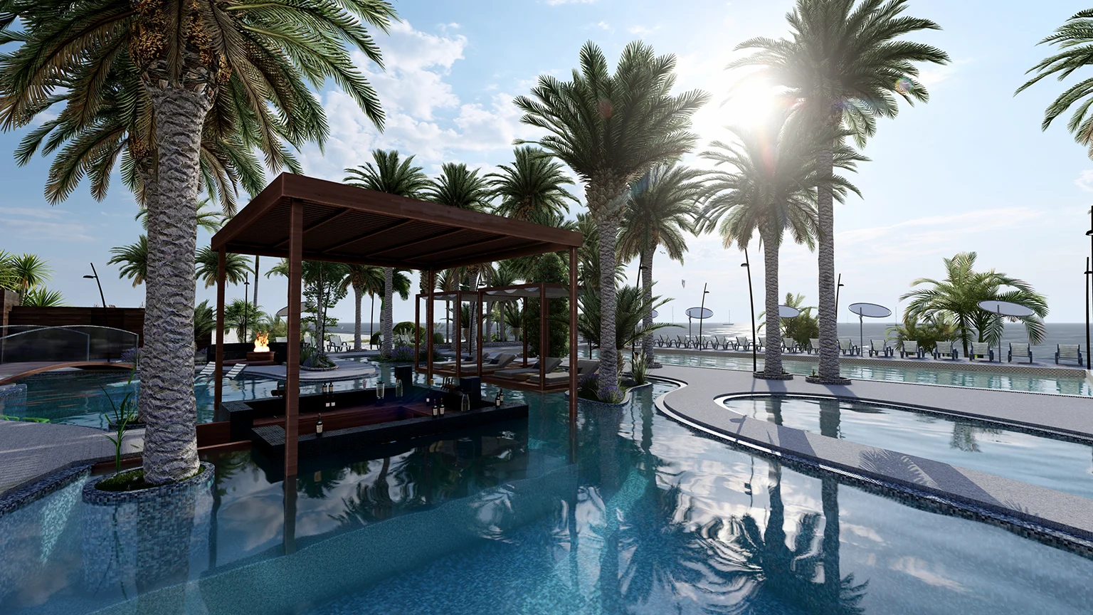 طراحی لندسکیپ هتل بلو پلاس ترکیه زیوان استودیو 5