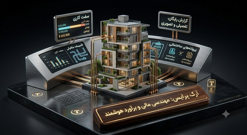 محاسبه گر آنلاین آرک پرایس برای برآورد هزینه ساخت ساختمان